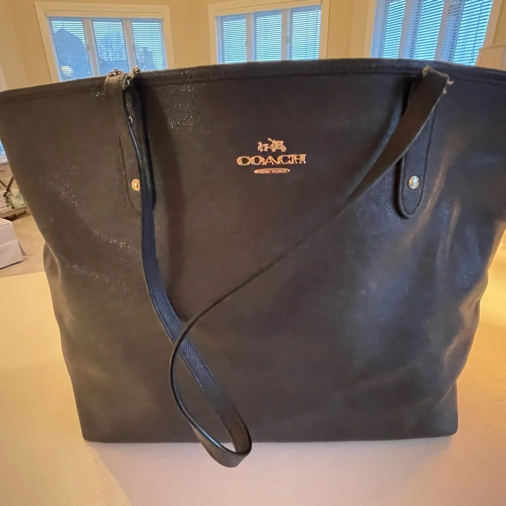 Coach Cross Grain leather city zip tote - Picture 1 of 5